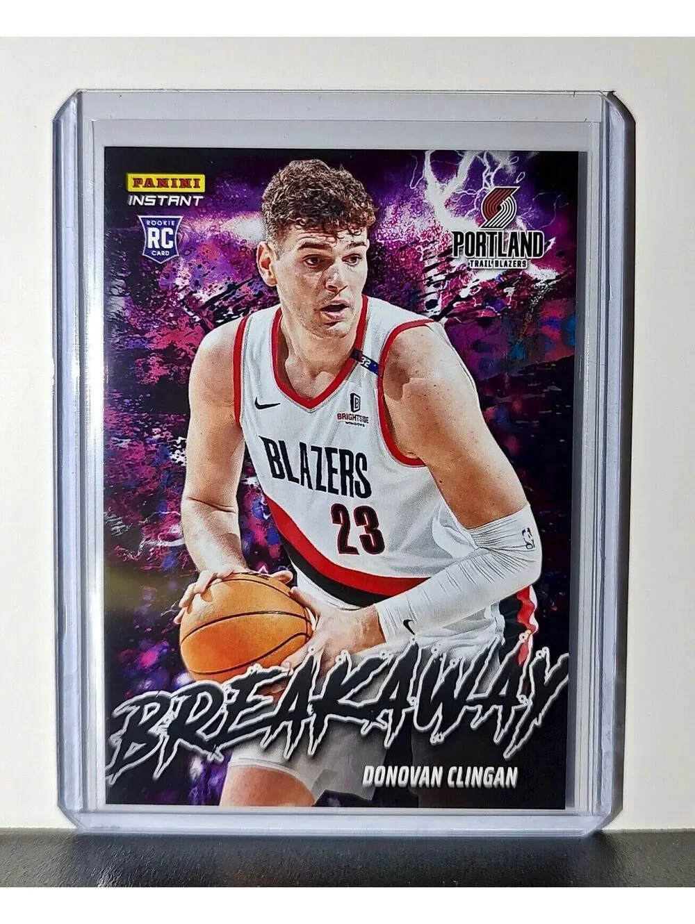 Donovan Clingan Rookie 2024-25 Panini NBA #7 Breakaway Card Trail Blazers 1/1355